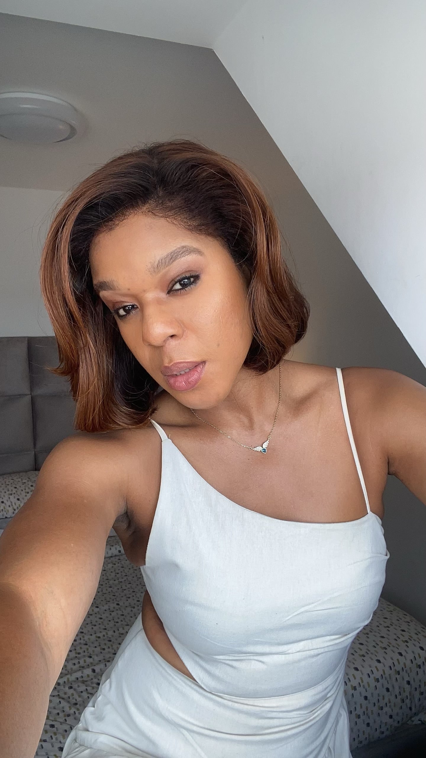 Mocha Swirl Glueless Bob Wig