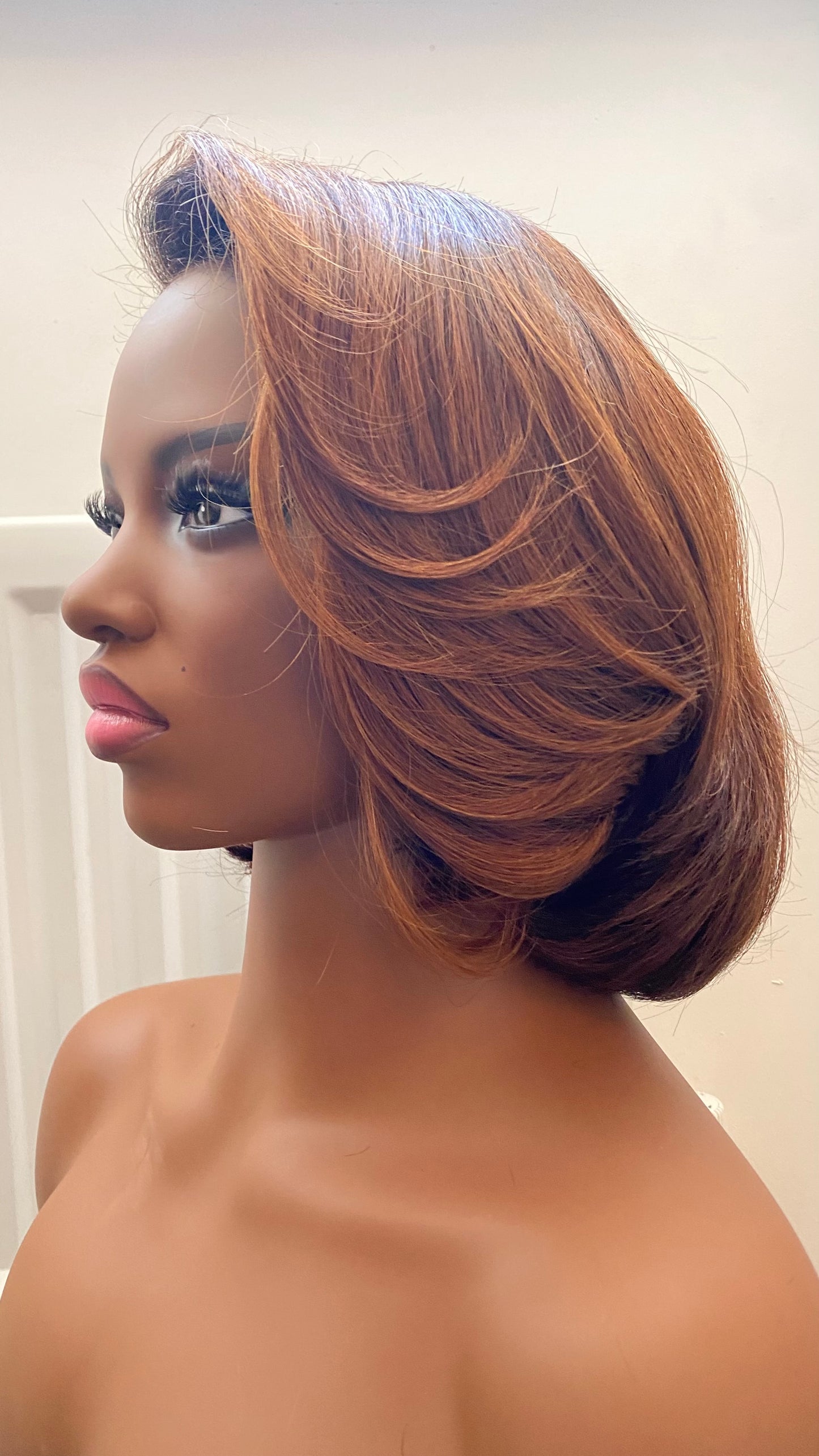 Mocha Swirl Glueless Bob Wig