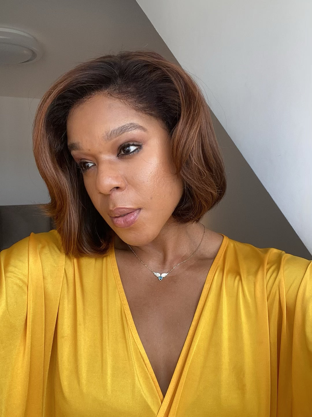 Mocha Swirl Glueless Bob Wig